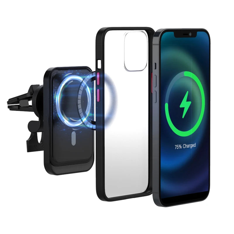 Magnetic Phone Ring Plate for Magsafe Wireless Charging Strong Magnet Sheet Sticker Car Phone Holder for iPhone 17 16 15 Samsung