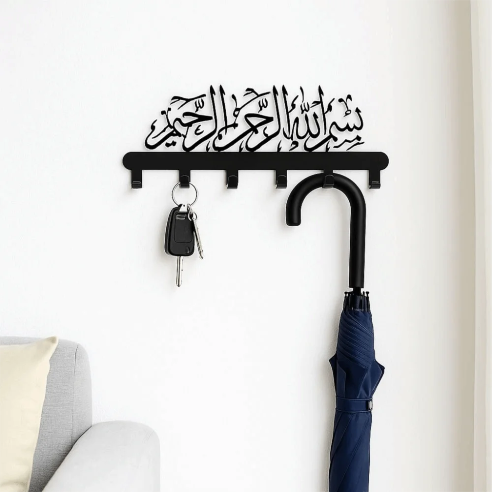 Practical Rust-Resistant Wall-Mounted Keys Holder Durable Stylish Towel Coat Rack Decorative Towel Holder For Entryway