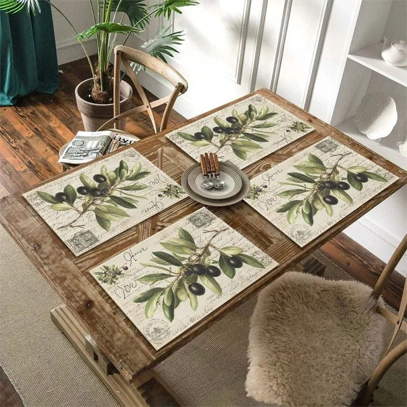 Branch Placemats, Washable, Perfect for Dining Tables, Kitchen Tables