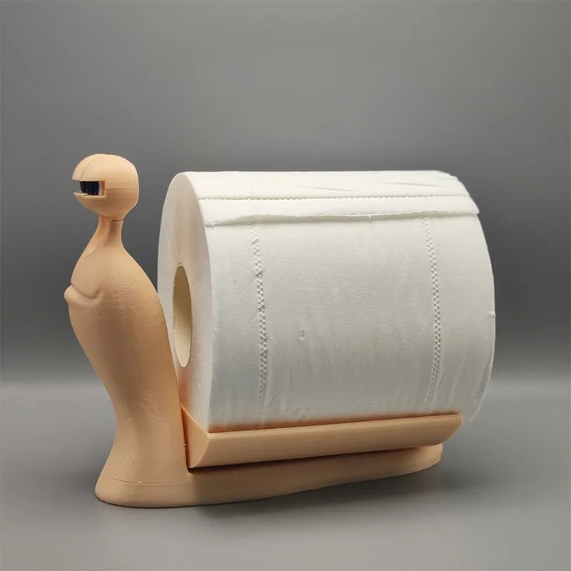 Cute Snail -Shaped Bathroom Tissue Holder Fun Desk Organizer Novelty Home Decor