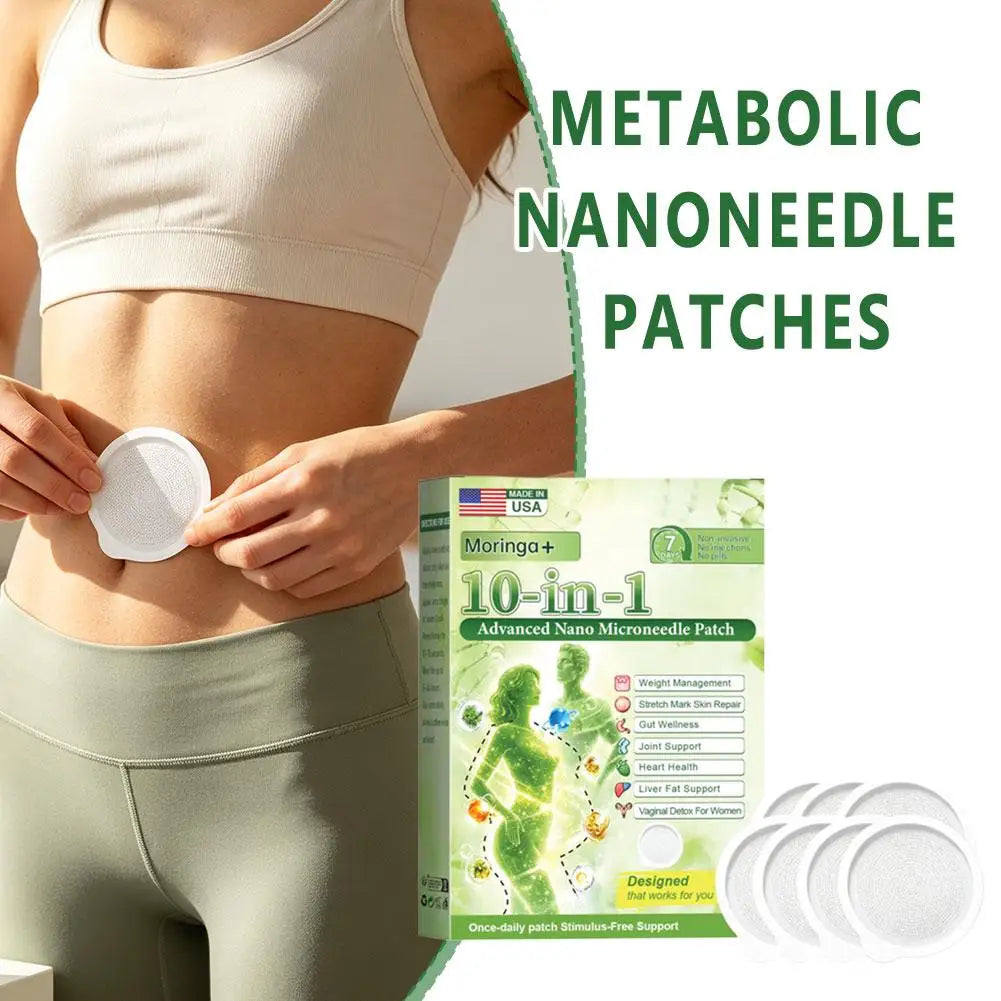 10-In-1 Moringa Nano Microneedle Body Care Patches Gentle Skin