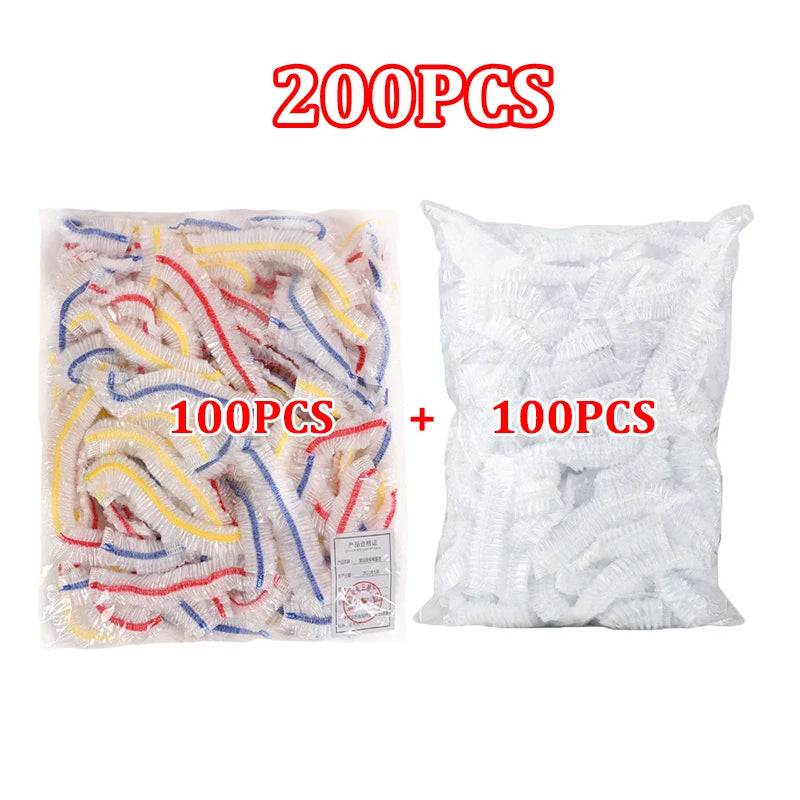 100-1000PCS Color Disposable Food Cover Wrap Food-Grade Fresh-keeping Film Bag Kitchen Disposable Bowl Cover Storage Wholesale