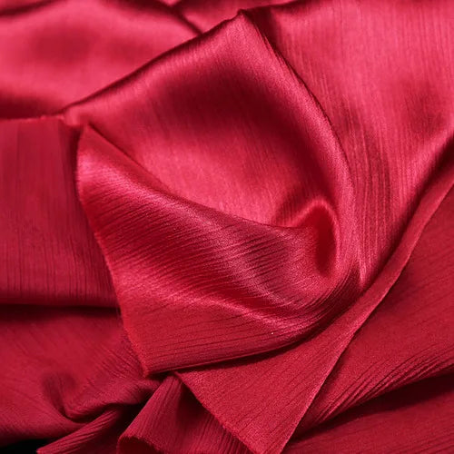 High End Glossy Texture Satin Fabric Smooth Imitation Acetate Silk Fabric Cheongsam Dress Designer Fabric Sewing Accessories