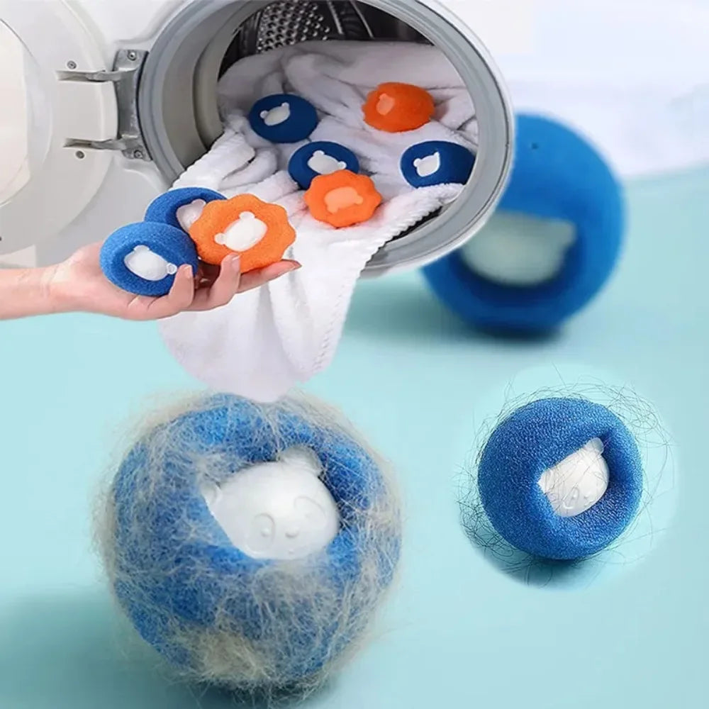 Laundry Balls Pet Hair Remover Reusable Washing Machine Lint Catcher Clothes Fluff Fur Cleaner Home Cleaning Tools