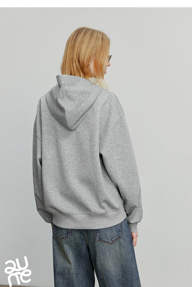 TOYOUTH Women Hoodies Sweatshirt 2025 Autumn New College Style Cat Embroidery Tie Cotton Hooded Pullover Tops