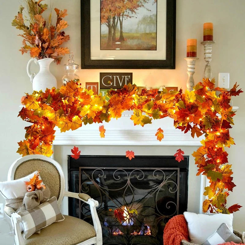 Autumn Artificial Maple Leaf Vine 200cm