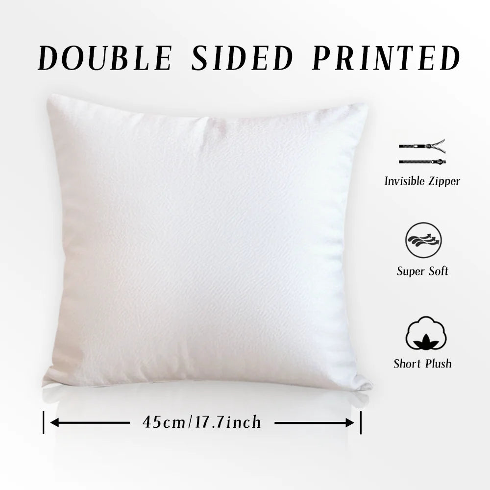 MUSIC Game Geometry Dash Pillow Case Ultra Soft Skin Friendly Fabric Cloud Like Comfort & Concealed Zipper