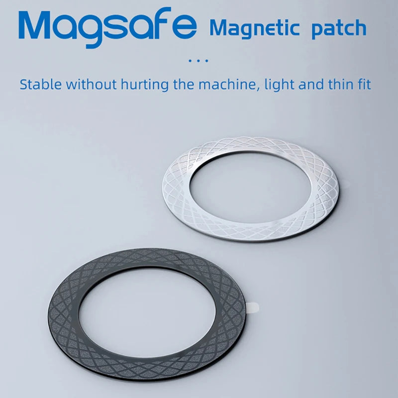Magnetic Phone Ring Plate for Magsafe Wireless Charging Strong Magnet Sheet Sticker Car Phone Holder for iPhone 17 16 15 Samsung