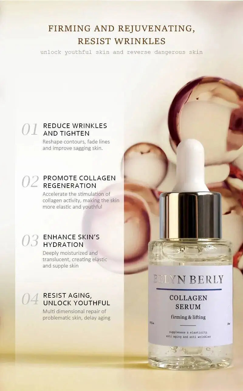 BELYN BERLY Retinol Serum + Collagen Face Serum 2PCS/Lot Moisturizing Retinol Facial Serum 30mL Skin Care Products