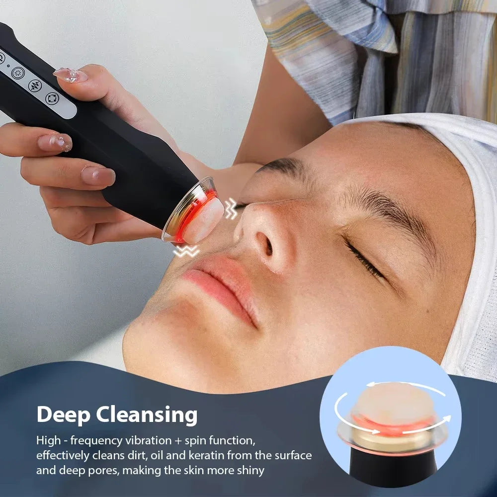 Wireless Ultrasonic Oxygen Bubble Beauty Machine 7 Colors LED Light Facial Hydration Firming Dull Skin Care Massager