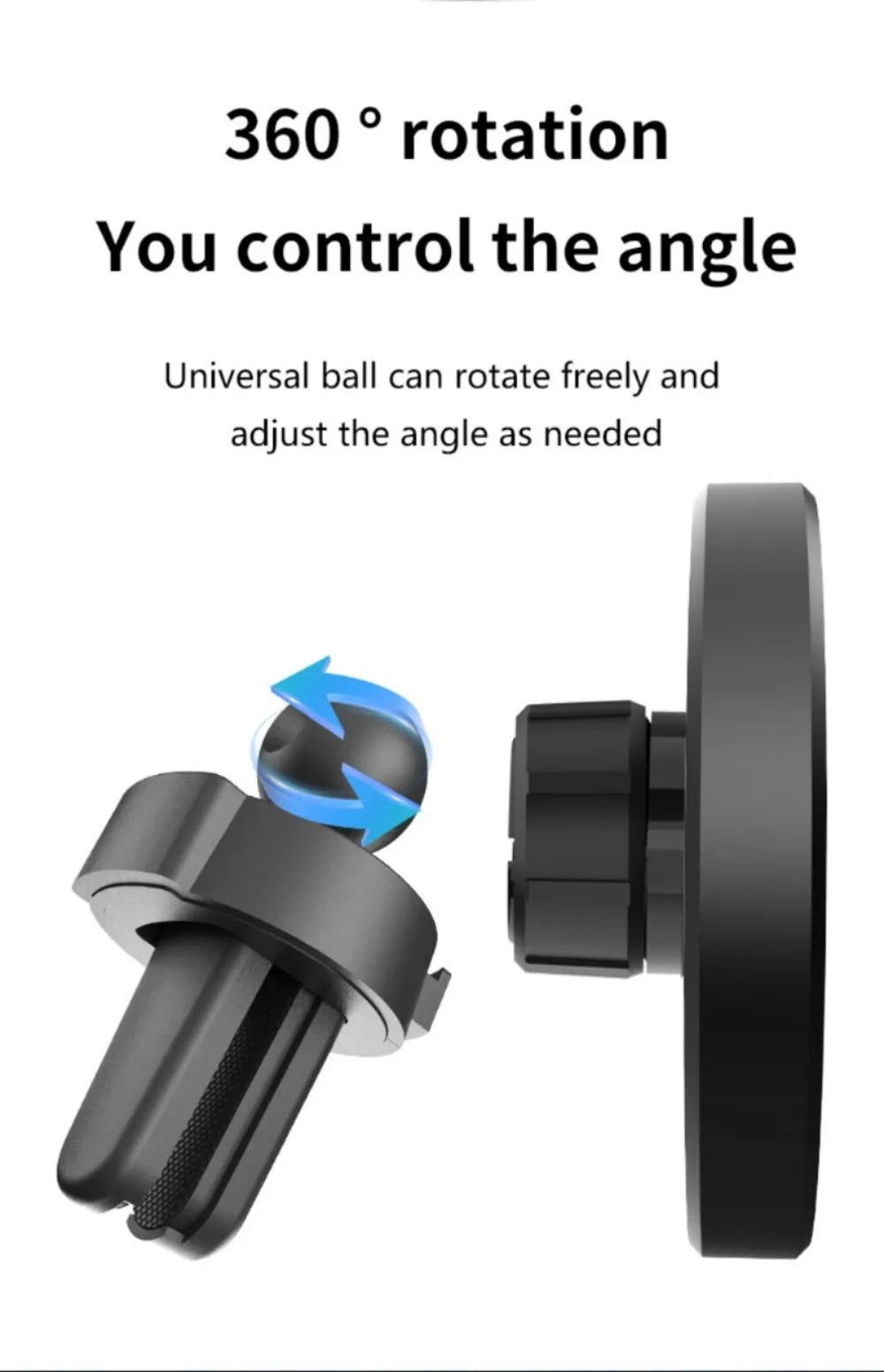 For MagSafe Car Wireless Charger 30W - Air Vent Clip Phone Holder - Stable Grip For iPhone 13-17 Pro Max & Fast Charging Stand