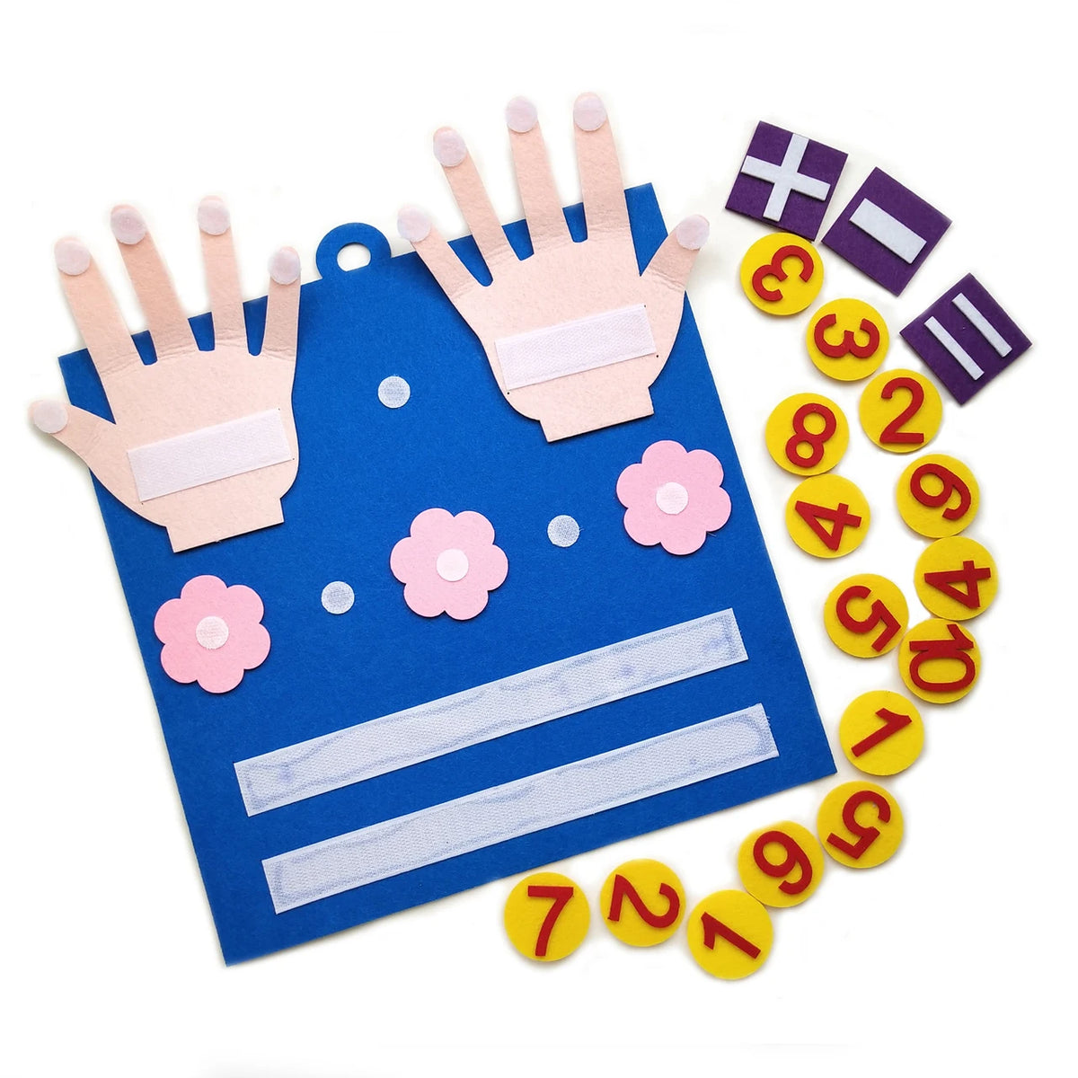 Toddler Montessori Toys Felt Finger Numbers Math Toy Children