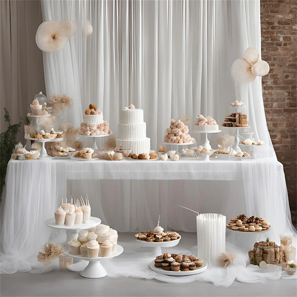 1/2/3/5/10M Wedding Tulle Backdrop Curtains