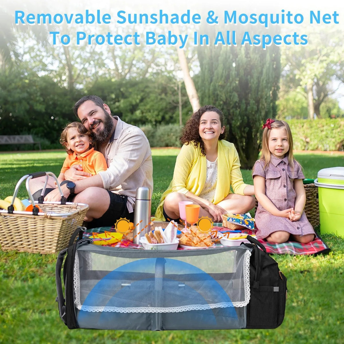 Diaper Bag Folding Bed