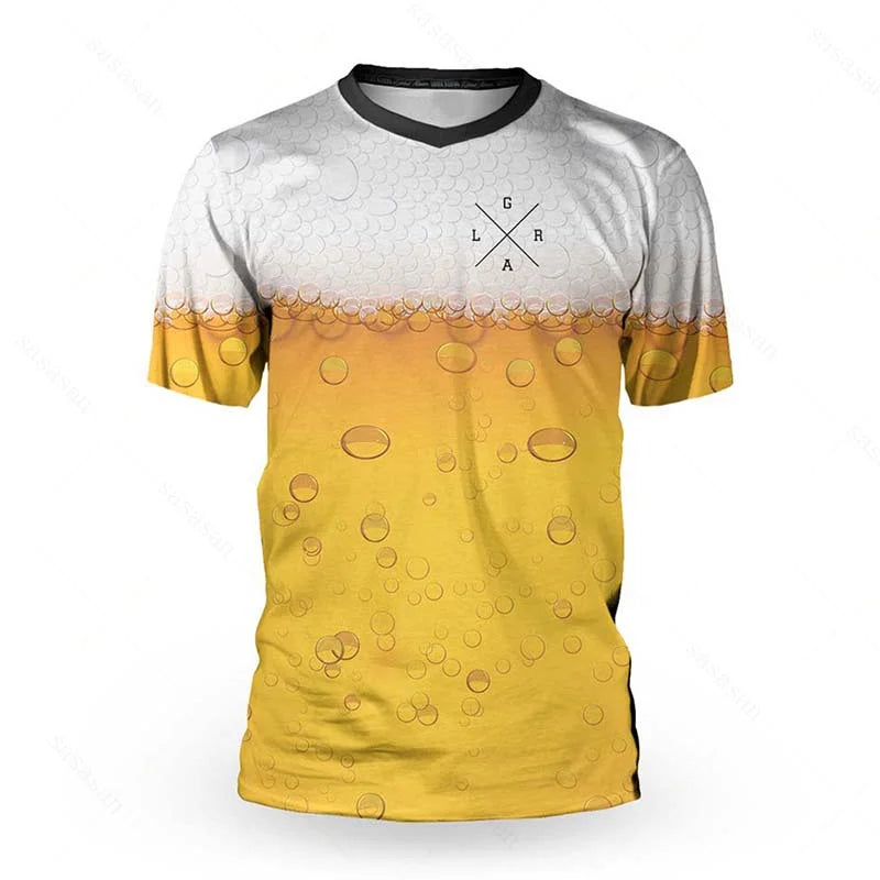 Men's Loose Rider Short Sleeve Jersey BMX MTB Mountain Bike Shirt Cross Country DH Motorcycle Sweatshirt Motochross Jersey