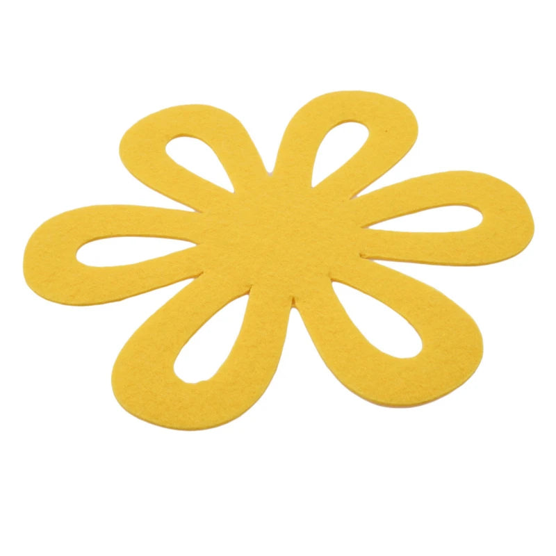 6Pcs Flower-Shaped Pots Pans Separator Scratchproof Protectors for Table Pots and Pans Separator Placemat Kitchen Tools