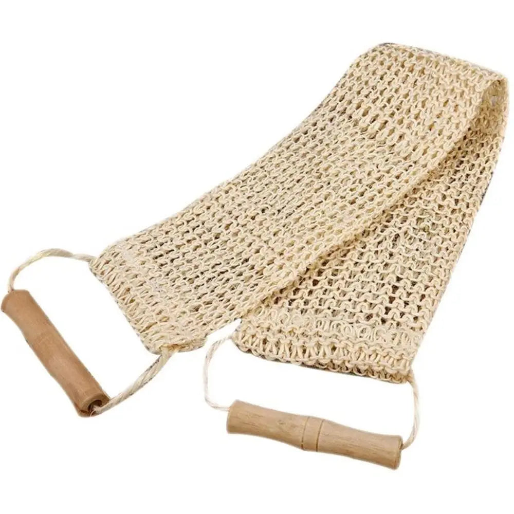Handle Durable Bathroom Sisal Back Strap Skin Care Shower Scrubber Shower Towel