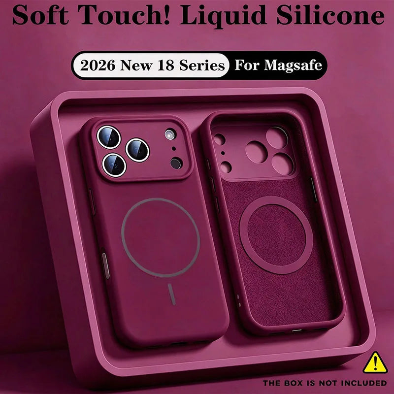 For Magsafe Liquid Silicone Phone Cases For iPhone 18