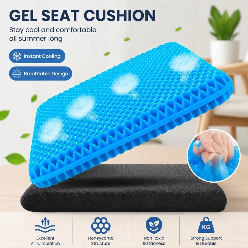 Honeycomb Cooling Gel Seat Cushion