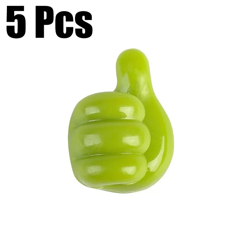 10PCS Thumb Wall Hook Cable Clip Wire Desk Organizer Brush Storage Wall Sticker Gadgets for Home/Office/Car USB Cable Organizer