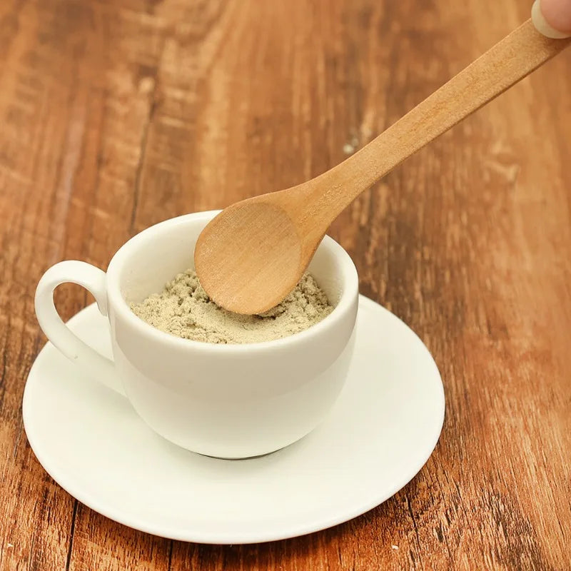 20/1Pcs Natural Wood Spoons Long Handle Soup Stirring Spoons Coffee Milk Teaspoon Scoops Home Kitchen Tableware Cooking Tools