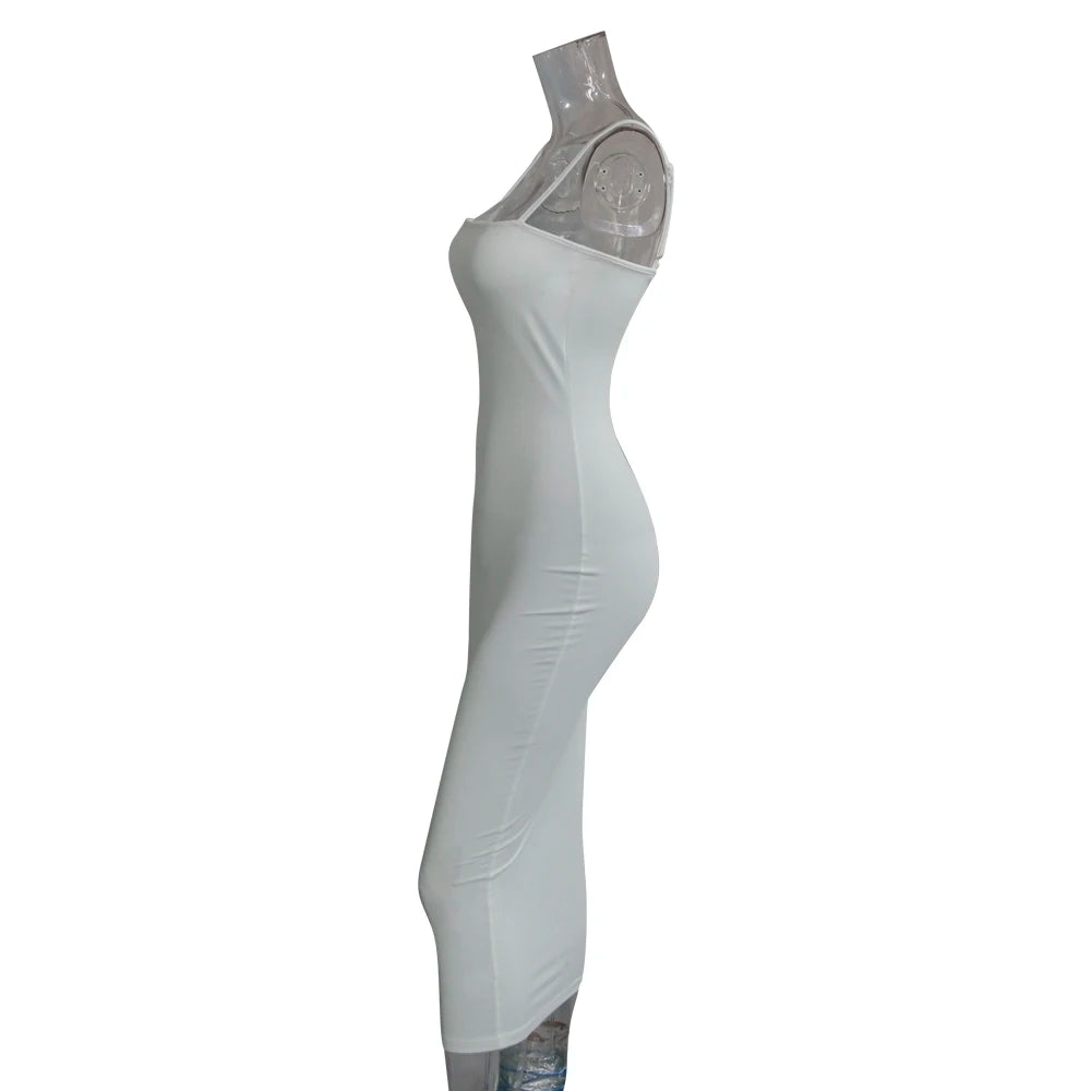 Summer Women's Dress Long Sling Dresses Club Sexy Suspender Dress