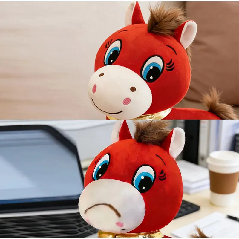 Crying Horse Ornament 2026 Horse Mascot Money Coming Soon Smiling Crying Horse Zodiac Horse Festival Kid Gift Home Decoration