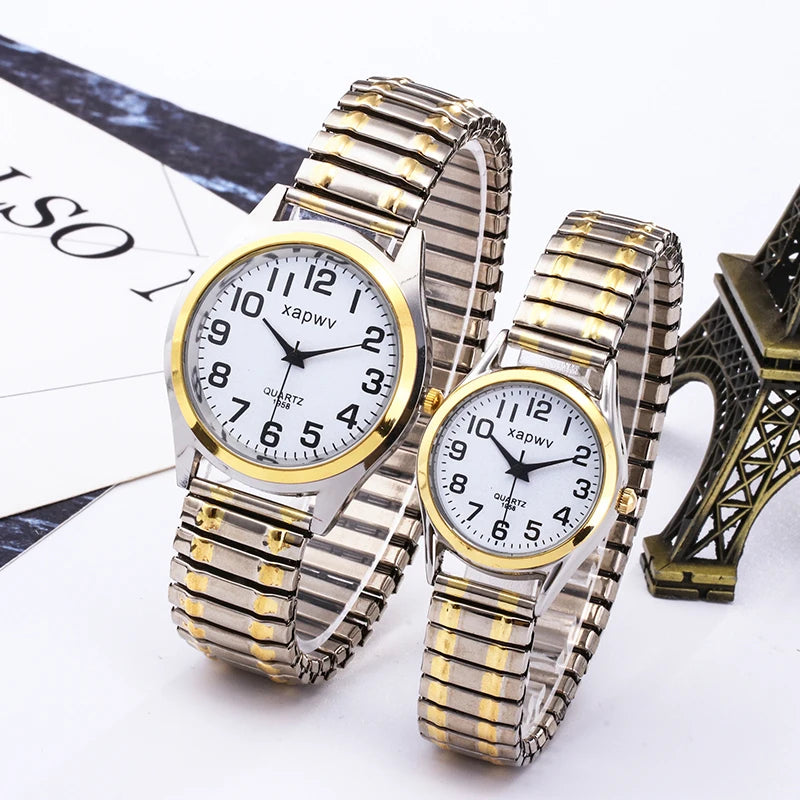 Large Dial Watch Men's Simple Women's Quartz Watch Fashion