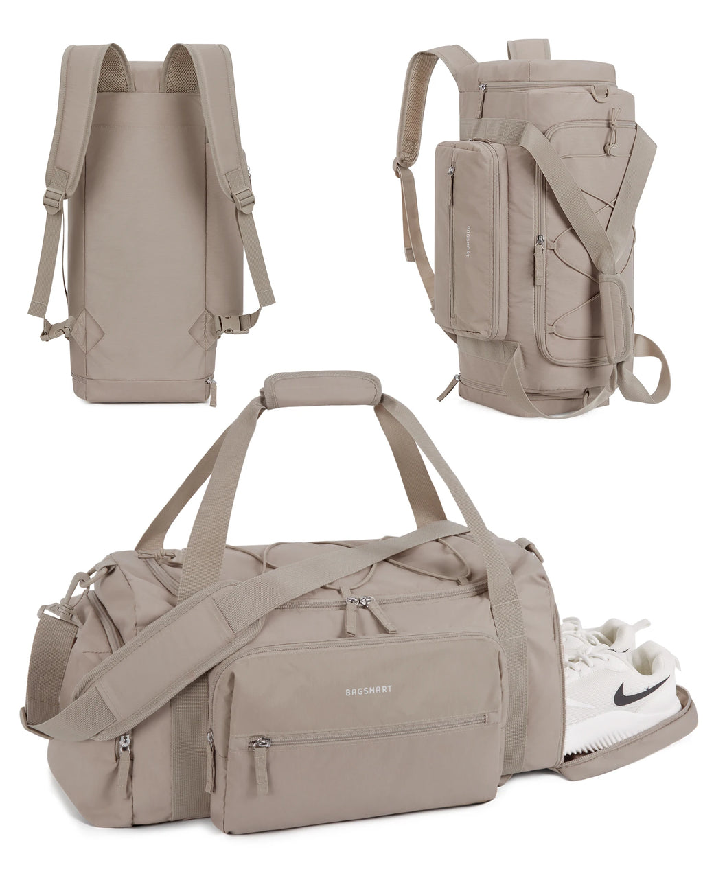 Bagsmart 4-IN-1 Duffle Bags for Women Lightweight Gym Bag