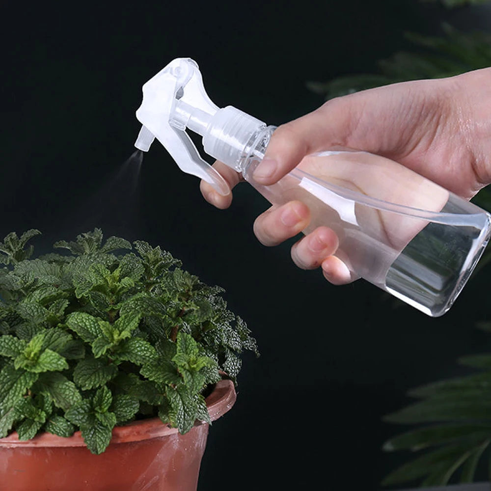 1-9Pcs 200ml Refillable Hand Trigger Spray Bottle Plastic Cleaning Trigger Spray Bottle Perfume Atomizer Kitchen Gardening Tools