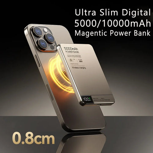 10000mAh Power Bank Magnetic Qi Wireless Charger PD20W Super Fast Charging Powerbank For Magsafe iPhone Samsung Huawei Xiaomi