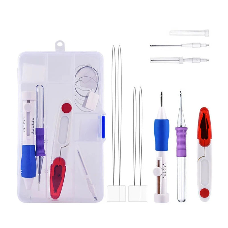 50 Colors Punch Needle Embroidery Kit for Beginners Adults - Complete Sewing Kit with hreads for Crafting And DIY Projects