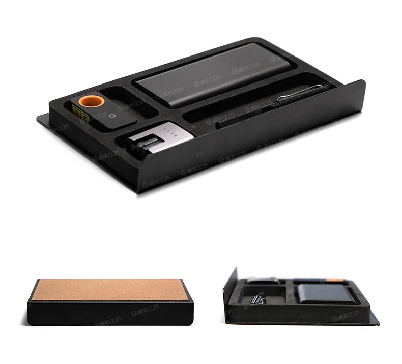 Monitor Stand Riser Storage Drawers Office Desk Organizer Computer Storage Shelf Ergonomic Desk Accessory for Home Office Setup
