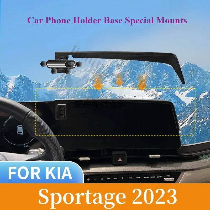 For KIA Sportage Nq5 2023 Supplies Cell Phone Holder Wireless Charger Adjustable Accessories For Kia Sportage