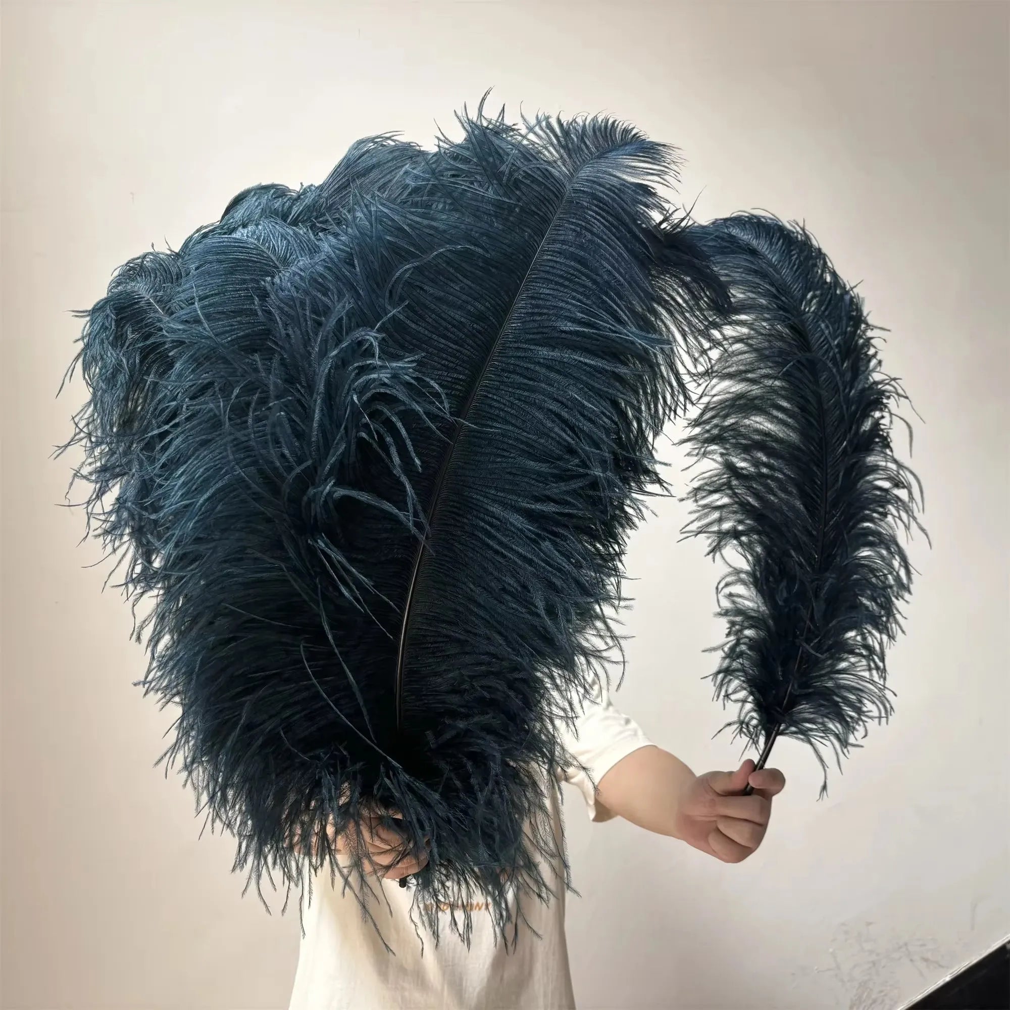 10PCS/Lot White Ostrich Feathers Plume for Wedding Table Centerpieces Carnival Prime Decor  45-50CM 55-60CM Ostrich Plumas Large