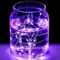 30/50/100LED Copper Wire String Lights Battery Powered Halloween Purple