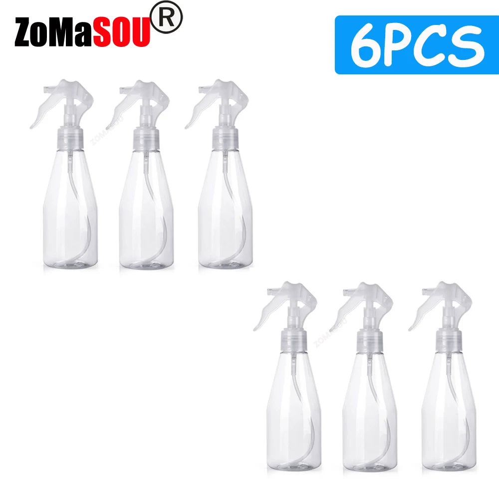 1-9Pcs 200ml Refillable Hand Trigger Spray Bottle Plastic Cleaning Trigger Spray Bottle Perfume Atomizer Kitchen Gardening Tools