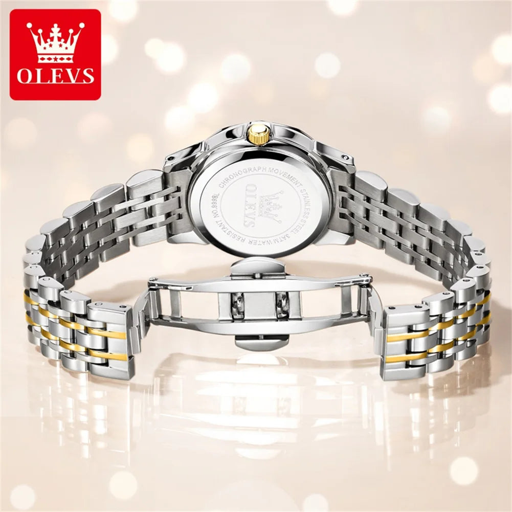 OLEVS Elegant Fashion Ladies Watches 9998 Original Quartz Women's