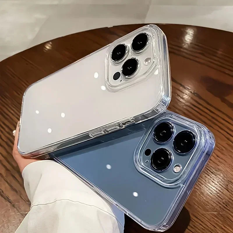 Luxury Sturdy Transparent Phone Case for IPhone18 17 16 15 14 13