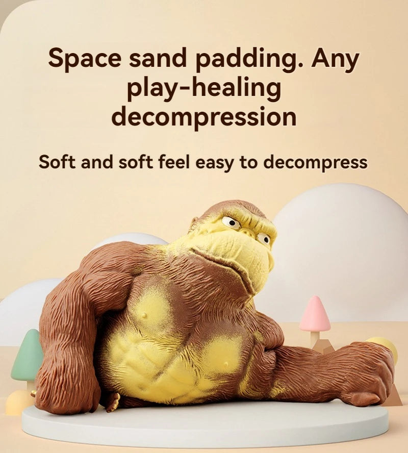 Fashion Antistress Gorilla Funny Gorilla Decompression Toy Doll Decompression Creative Toy Indestructible Soft Gorilla Statue