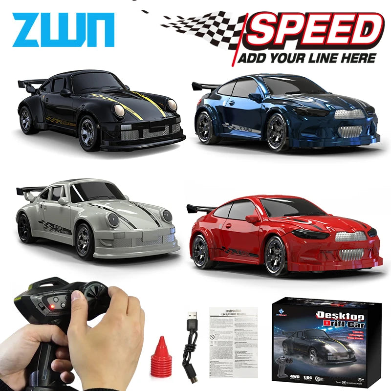KF20 1/64 High Speed Drift RC Car 2.4G 4WD