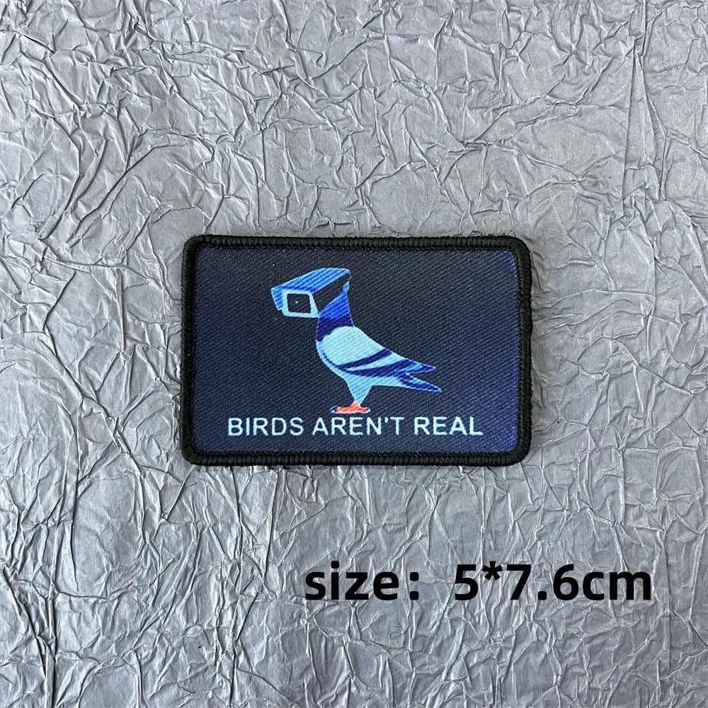 Funny Patch on Clothes Printing Stickers Tactical Equipment Military Accessory Hook and Loop Patches Backpack Appliques