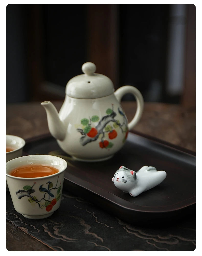 Cute Cat Ceramic Chopsticks Holder Stand Fine Design Chopstick Rack Pillow Care Rest Japanese Style Kitchen Tableware Tools New