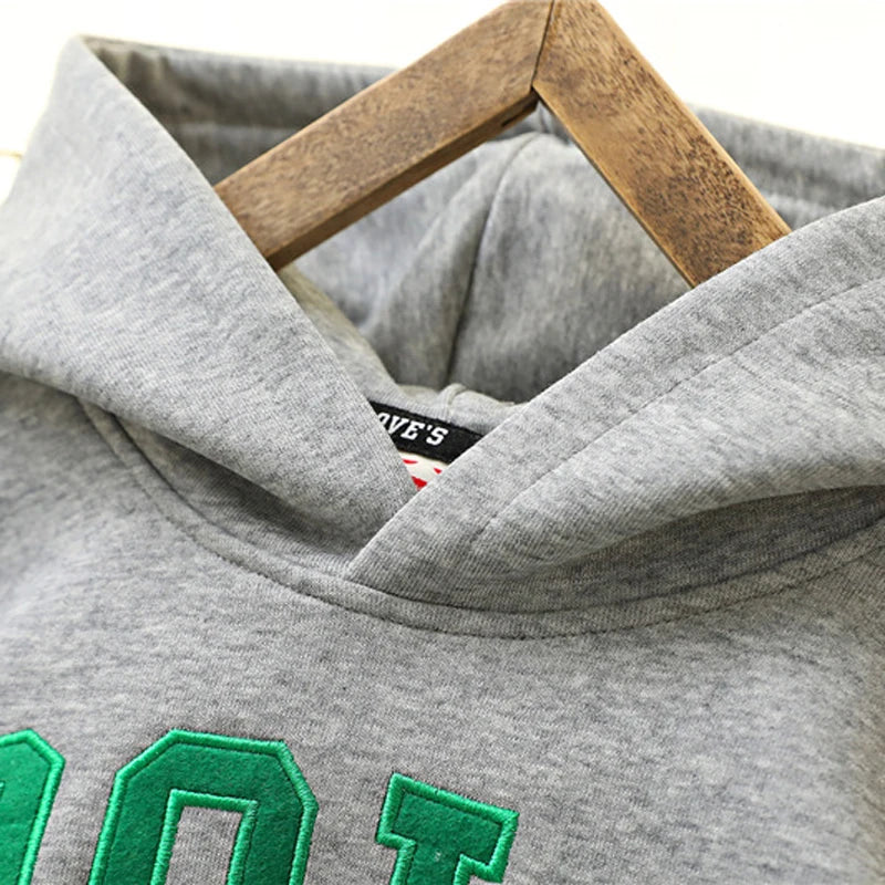 IYEAL Kids Clothes Boys  Children's Long sleeved Letter Hooded Sweatshirt Kids Casual Clothing Boys Spring New Hooded Sweatshirt