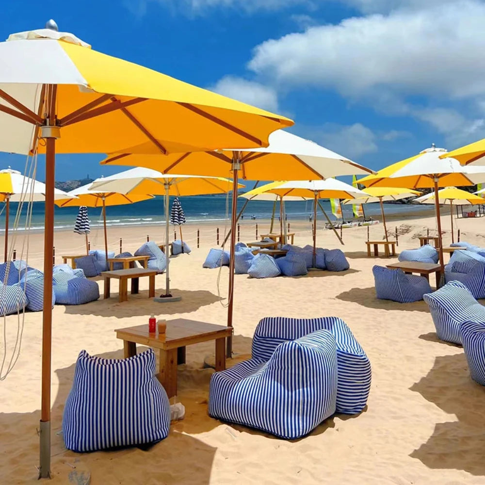 OTAUTAU Retangular Swimming Pool Floating Bean Bag Pouf Cover No Filler Waterproof Beach Pillow Sac Salon Sofa Bed Chaise Lounge