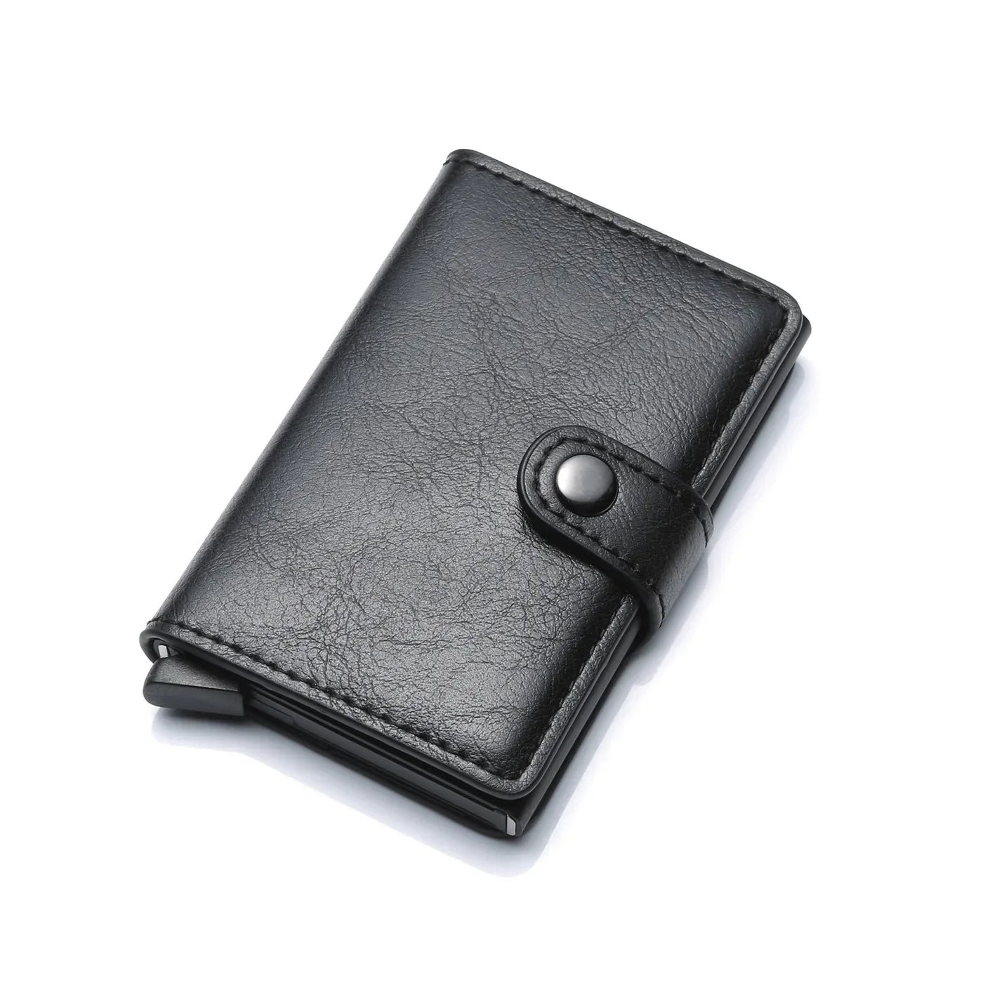 Rfid Visit Credit Card Holder Storage Luxury Small Smart Wallet Metal Business Cardholder Case Women Minimalist Walet for Men
