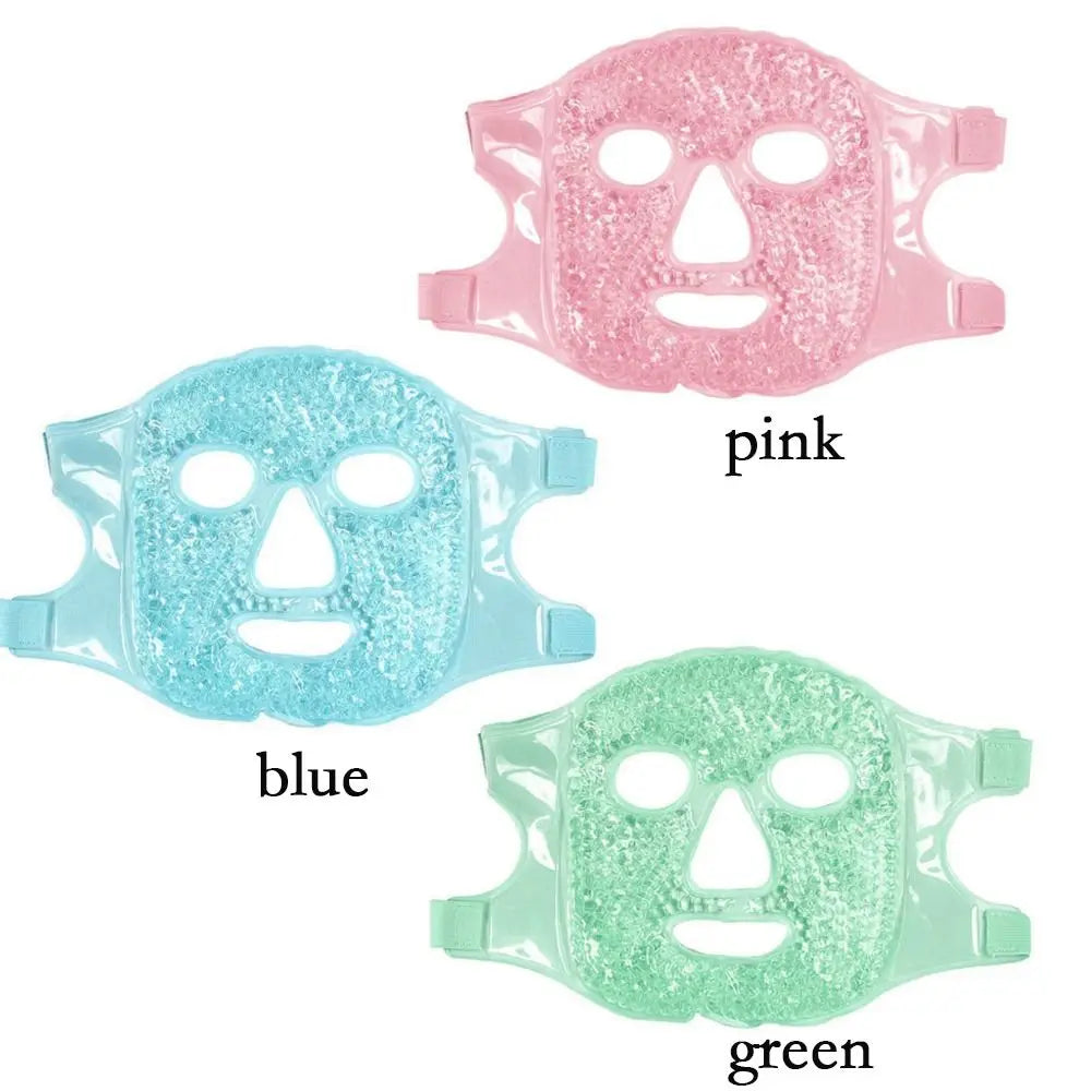 Relieve Fatigue Ice Gel Eye Face Mask Gel Beads Compress Reusable Sleep Mask Reduce Face Puff Cold and Hot Heat Skin Care Tool