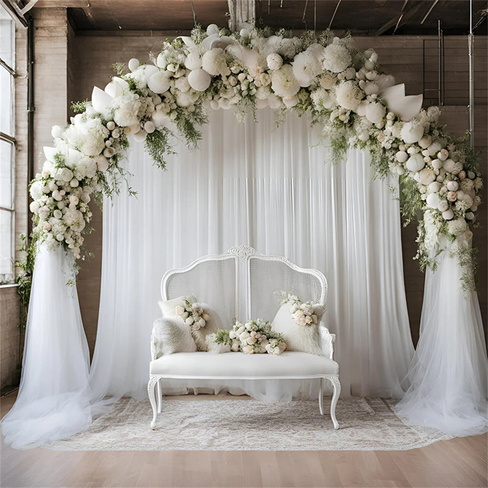 1/2/3/5/10M Wedding Tulle Backdrop Curtains