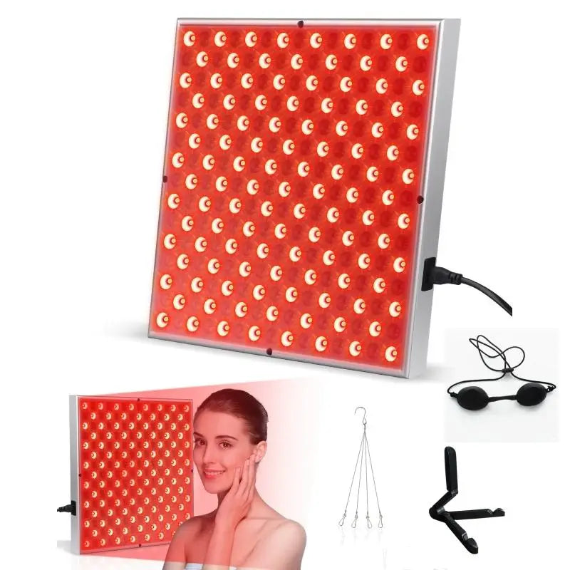 LED Red Light Therapy Panel Lamp for Facial Anti Aging Skin Care Beauty 225 LED Light Body Pain Relief Physical Therapy Tools