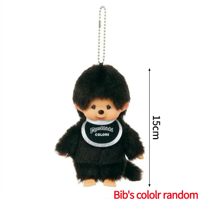 Monchhichi Keychain Kawaii Keychains for Bags Monchhichi Doll Hanging Pendants Children's Day Birthday Gift 몬치치